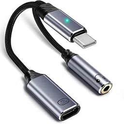 Wefly 2 in 1 Type C to 3.5mm AUX/C to C, Audio Jack Connector with DAC Headphone Converter, Works with iPh/one 15+ Series Gal.axy S23/S22/S21 & Other Type C Phones & Laptops-picture-16