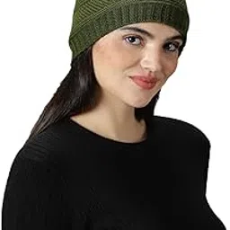 diversify Woolen Winter Cap for Women with Neck Muffler Warn Soft for Snow | Knit Beanie Cap Hat Neck Warmer Scarf Set for Women-picture-25