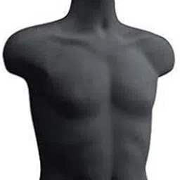 Loop� Non-Breakable Plastic Men Male Body Shell Mannequin- Dummy Type Hangers Kurta Shirt Display Stands - Regular Size (Grey) image 1