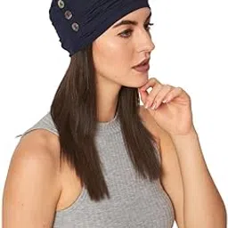 The Headscarves Women's Bamboo Viscose Mother of Pearl Cap (HS123_Multicolor)-picture-13