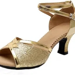 kacheeg Women's Latin Dance sandals Soft Sole Adult Dance Footwear Comfortable Lightweight Practice sandals-picture-19