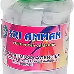 Sree Amman- Pure Premium Camphor Tablets (100 Grams x 1 Jar) Transparent White Big Round (Pack of 1) Bhimseni karpur for Pooja Camphor for Pooja-image-36