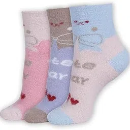 dollar Everyday Multi-Purpose Crew Length Woollen Socks For Women's In (Pack of 3)-picture-43