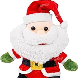 Zest 4 Toyz Christmas Plush Toy Doll Santa Snowman Claus Stuffed Animal Christmas Decoration Set Xmas Home Party Favors Decor for Boy Girl (Size 30cm) Pack of 1-picture-31