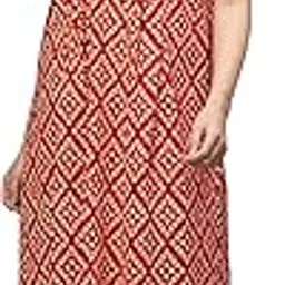 av2 Cotton Women Printed Feeding | Nursing | Maxi Maternity Nighty 7182-picture-29
