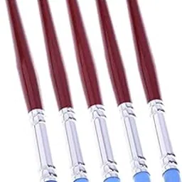URBAN BOX Rubber Tip Paint Brushes for Sculpture, Pottery, Color Shaping, Blending, Drawing, Modeling and Remove Fingerprints Sculpting Shapers Pen Wipe Out Flexible (Set of 5, Brown)-image-79