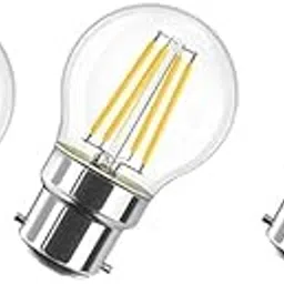 TRIPPING 4Watt B22 LED Filament Bulb – Warm White Clear Glass Energy Saving Decorative Light, Long Life Vintage Style for Home, Office, Restaurants, Cafés, Lamps & Chandeliers pack of 3-picture-17