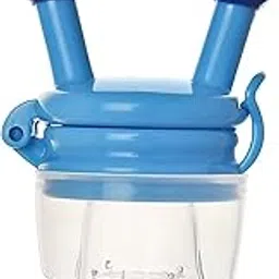 Naughty Baby Silicone Food/Fruit Nibbler, Baby Food and Fruit Feeder Combo Pack, BPA Free, (Blue)-picture-14