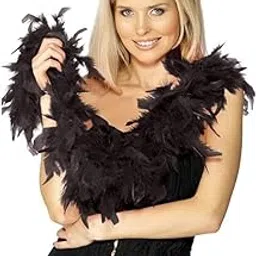 WP WANNA PARTY Feather Boa Black (Black), for Adult image 1