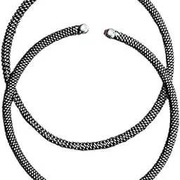 Fuschianet Ethnic Black Twisted Traditional Foot Kada Adjustable Anklet Payjeb Painjan Pattilu for Women and Girls-picture-42