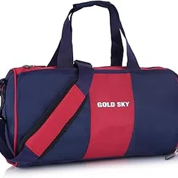 gold sky Elite Gym & Travel Duffel Bag for Men & Women Sports/Kit with Shoes Compartment (Red & Blue)-picture-11