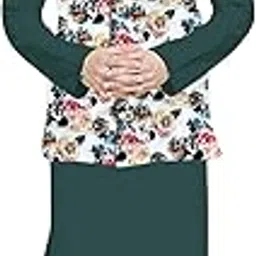 trustous Mens Three PCS Combo Set (KOTI + Kurta + Pyjama) with Classis Colour Option Matching with Multicolour Flower Printed NERHU Jacket-picture-36