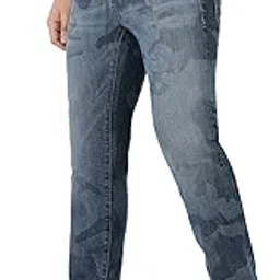 everblue Men Solid Stretchable Blue Comfort Slim Light Fade Midrise Jeans-picture-34