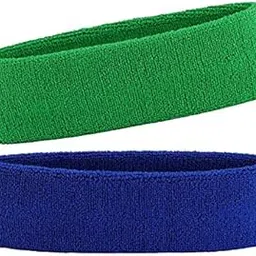 R-LON Workout Headband for Women & Men - Moisture Wicking & Non-Slip Exercise Hairband or Sports Sweatband -Ideal for All Sports Like Tennis, TT, Badminton, Running and Yoga (2 PC) A7-image-40