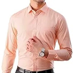 the indian garage co Men Cotton Slim Fit Striped Full Sleeves Cutaway Collar Formal Shirt-picture-47