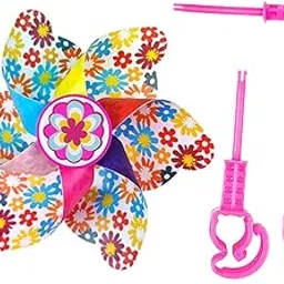 SECRET DESIRE Bike Handlebar Pinwheel for Kids Colorful for Pushchair Scooter Most Bicycle Flower-image-33