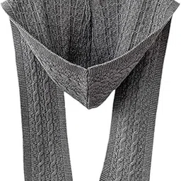 Scarf with Hoodie Windproof Casual Winter Balaclava for Women Walking Female Gray|Clothing Shoes & Accessories | Womens Accessories | Scarves & Wraps-image-31