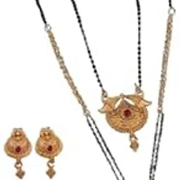 Traditional Magalsutra for Women – Lightweight, Free Size, Elegant Black Bead Design (50gm)-picture-36