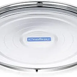 Neelam Stainless Steel 8, 22 Gauge, Diamond Buffet Plate, 17.5 cm, Perfect for Daily Usage, Dishwasher Safe, Plates for Home, Cafe, Restaurants, Parties, Long-lasting, Easy to Clean & Maintain, Sliver-image-3