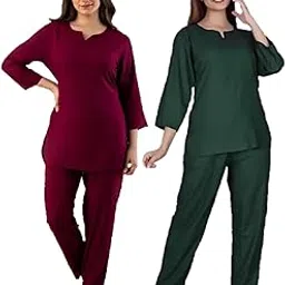 femimode Night Suit for Women Rayon-picture-26