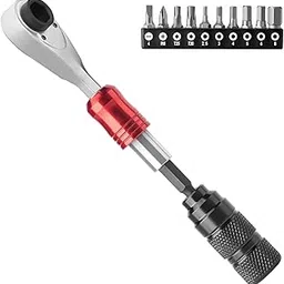 ROCKBROS 1/4-Inch Ratchet Socket Wrench Set, 2.5-8mm Bike Torque Wrench for Bike Maintenance Including Allen&Torx Sockets Set for Road and Mountain Bikes-picture-11
