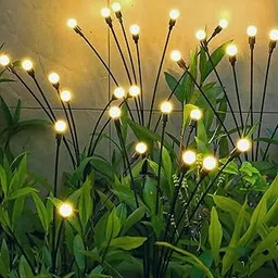TECH LOGO ELECTRONICS New Garden Solar Lights Starburst Swaying 8 LED, Solar Power Garden Light for Outdoor, Pots, Balcony Decoration (pack of 2)-image-46
