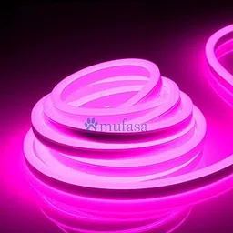 Mufasa LED Neon Light, 8MM Rope Indoor Outdoor Decoration with Connector, Best for Diwali, Festivals 220V AC (Non-Adhesive Back) (Pink) (5 Meter)-picture-18