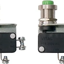 Electronic Spices PACK OF 2 Push Micro Limit Switch Screw type (10A 250V AC)-image-0