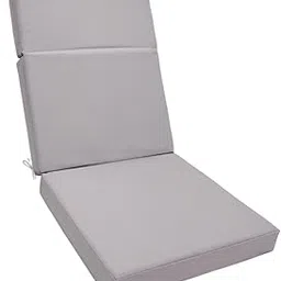 VELURA Patio Chair Cushion Replacement Rocking Chair Cushion for Poolside Yard Deck Light Gray|1 Garden Chair Cushion|Cushions & Pads| Yard, Garden & Outdoor Living |Home & Garden-picture-17