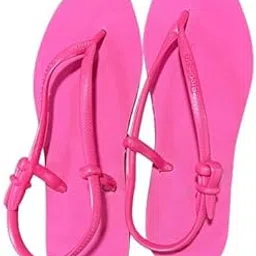 step care Women's Flip Flops Sandals with Back Strap, Hot Pink, Casual Beach Wear-picture-16