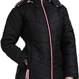 brazo Long Hooded Puffer Jacket | Warm Winter Coat with Full Zip & Pockets | Lightweight Insulated Outerwear for Women's-picture-24