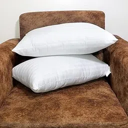 Habitat Rectangular 12x18 Inches Cushion, Set of 2, Microfiber Soft Throw Pillow, Back Support Chair, Washable Lumbar Pillow Inserts Filler (30x46 cms) White-image-95