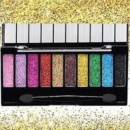 10 Color Glitter Eyeshadow Palette | Highly Pigmented Eye Shadow Makeup palette | Long-Lasting professional glitter eyeshadow palette-picture-28