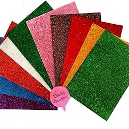 Glitter Foam Sheets (Pack of 10, Multicolor) for Craft, School Projects, DIY-picture-26