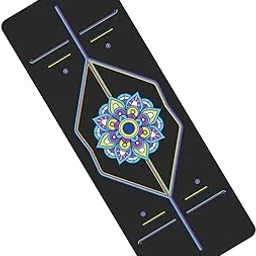 JAZZY PEARLS® Yoga Mat Rope Skipping Mat Home Gym Exercise Mat for Stretching Women Sports Black-Sporting Goods-Fitness, Running & Yoga-Fitness Equipment & Gear-Exercise Mats-1 Exercise Mat-image-67