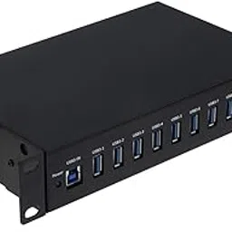 10 Port USB 3.1 Gen I Hub ( 5Gbps ) - 10 Inch 1U Rack Mount-picture-28