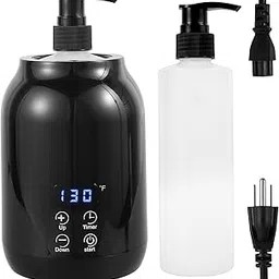 Oil Warmer for Massage, Massage Lotion Warmer Dispenser, Body Oils Heater for Spa, Salon and Barber Shops, with 2 Oil Bottle Dispenser, Temperature Adjustable-picture-45