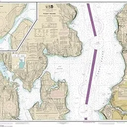 NOAA Chart 18446-Puget Sound-Apple Cove Point to Keyport; Agate Passage - Water-Resistant - by East View Geospatial-image-52