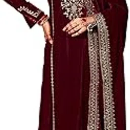 libas Maroon Velvet Yoke Design Kurta Sets for Women-picture-38