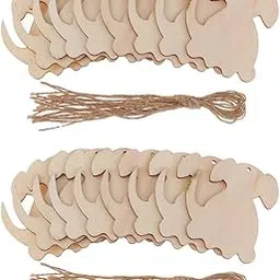 Enakshi® 20x Unfinished Wood Cutouts Animal Shapes Craft Xmas Tags Dog 80x70x2mm|Crafts | Multi-Purpose Craft Supplies | Crafting Pieces | Wooden Pieces-image-25