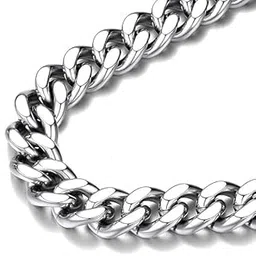Batulii's Men’s Stainless Steel Cuban Link Chain Necklace | 22 Inch Heavy Curb Chain | Durable Stylish Fashion Jewellery for Men & Boys | Hip Hop Chain Necklace For Man-picture-51