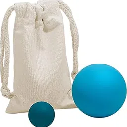 BNF® 2Pcs Massage Balls Portable Foot Yoga Balls for Shoulders Back Neck Blue-Sporting Goods-Fitness Running & Yoga-Fitness Equipment & Gear-Exercise Balls-2 Massage Balls1 Storage Bag-image-6