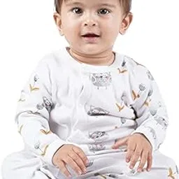 kidzo Baby Girls Classic Fit Cotton Jumpsuit | Light White 1 | 12-18 Months | KIDS12661-picture-28