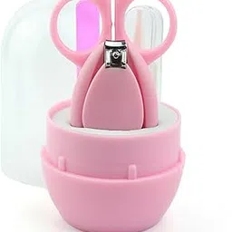 FOK Baby Infant & Toddler Grooming Kit 4 in 1 Set (Pink)-image-17
