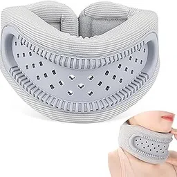 BIGTHREE Neck Brace for Neck Pain and Support, Silicone Foam Cervicorrect Neck Brace, Adjustable Neck Support Brace Breathable Cervical Collar for Sleeping Relieving Spinal Pain and Pressure-picture-33