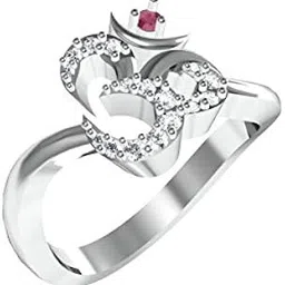 kanak Jewels Rings Ruby Diamond Studded Om Word Designed Gifts for Girls and Women for Any Occasion KJRR27-picture-29
