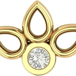 dishis 18K/14K Yellow/Rose/White Gold and Diamond Nose Pin(Screw) for Women-picture-36
