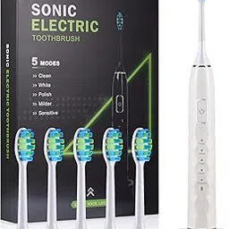 ZUAMEGU Electric Toothbrush [Set of 6 Heads] Sonic Toothbrush with Vibration and Super Soft Bristles, 2 Minutes Smart Timer, 30 Seconds Reminder, Resistance-picture-15