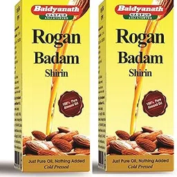 Baidyanath Rogan Badam Shirin (Sweet Almond Oil) 100ml - Pure Cold-Pressed Almond Oil for Skin & Hair (Pack of 2) image 1