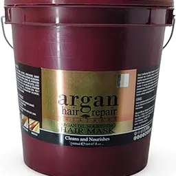 Lucifer Professional Argan Hair repair Treatment Mask For All Types of Hair Deep Nourish,Dry and Frizzy Hair | Cleans and Nourishes | Color Damage Hair Repair & Growth with Argan oil Nourishing Hair Mask 5000ml-picture-29